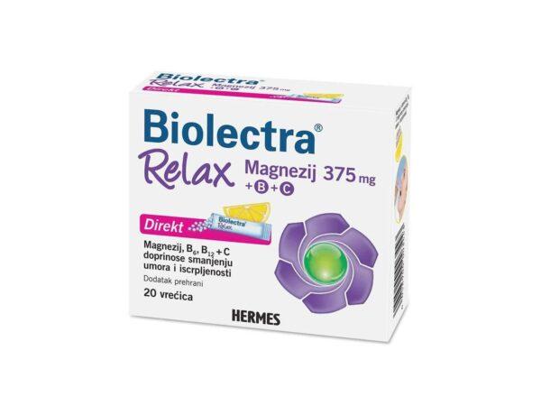 Biolectra Relax Magnezij direkt 375 mg vitamini B6 B12 i C