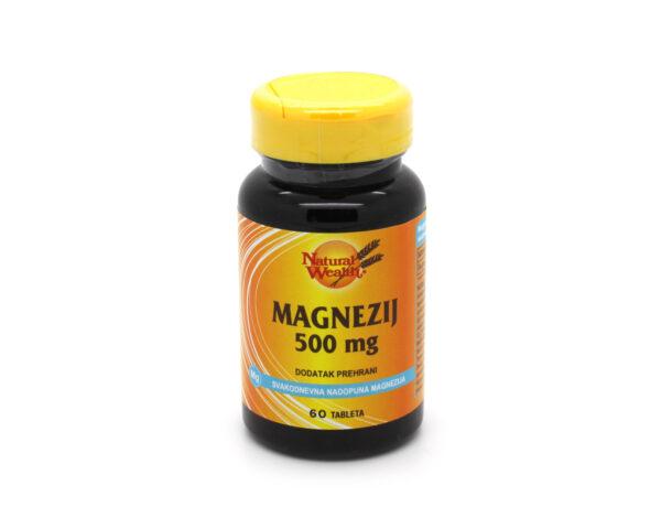 Natural Wealth magnezij 500mg 60 tbl