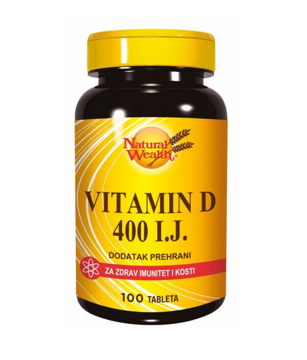 Natural Wealth vitamin D 400 IU 100 tlb