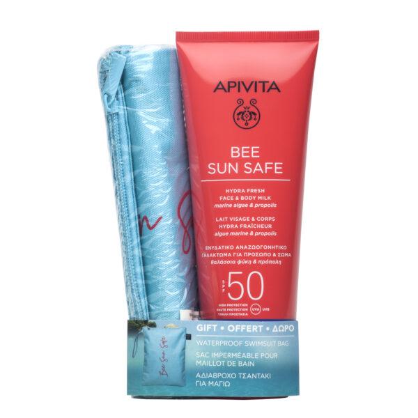 Apivita Bee Sun Safe Mlijeko za lice i tijelo SPF50 200 ml POKLON torba